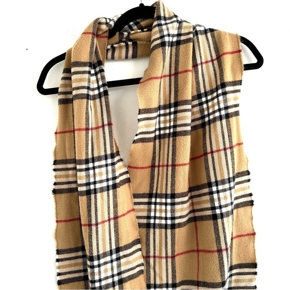 Classic Check Cashmere Feel Winter Scarf Super Soft Collection made in Italy - Picture 3 of 4